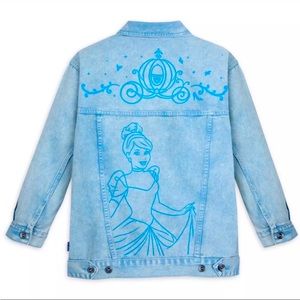 NWOT Disney Parks Cinderella Denim Jacket Size Medium